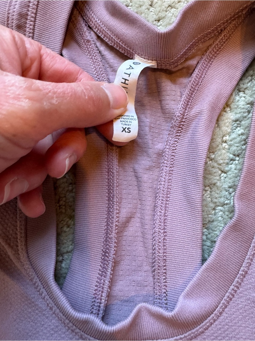 Athleta Mauve Racerback Performance Tank - Picture 2 of 3